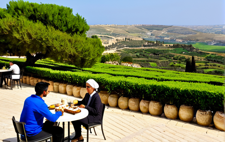 몰타 3대 도시 관광 - Valletta Street Scene**

"A vibrant street scene in Valletta, Malta, featuring honey-colored buildin...