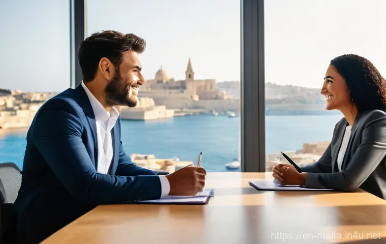 몰타 세금 제도 - **Prompt:** A diverse female digital nomad in her late 20s or early 30s, smiling brightly while work...