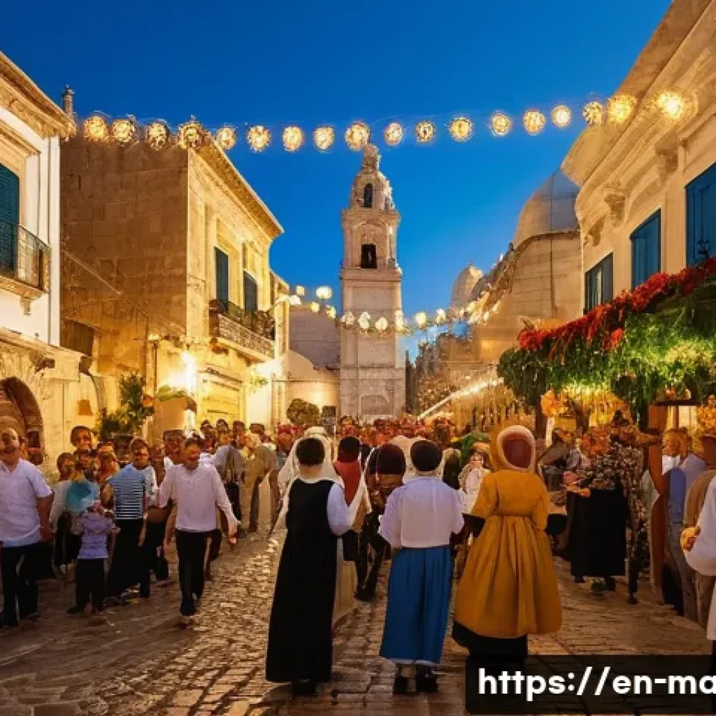 몰타 종교 분포 - **Prompt 1: The Enduring Echoes of Faith - Maltese Festa Scene**
    "An vibrant and joyful outdoor ...