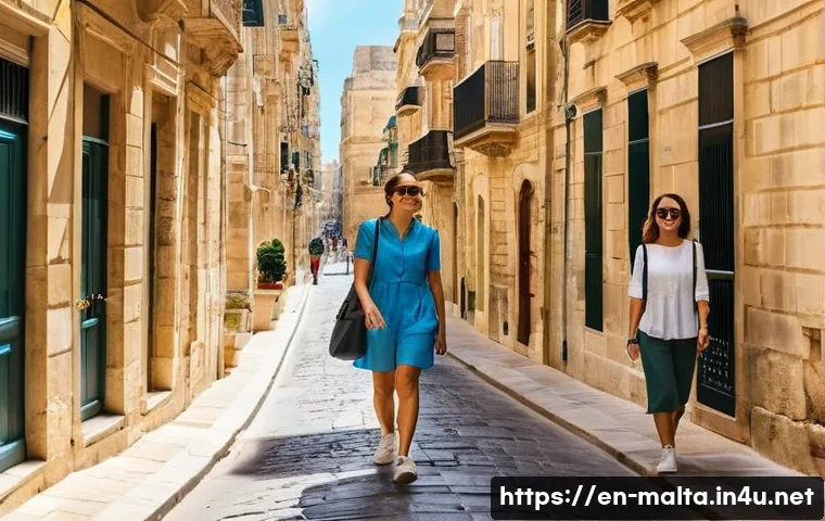 몰타 치안 상황 - **Valletta's Historic Charm and Safe Exploration:**
A vibrant, sun-drenched street scene in Vall...