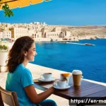 몰타에서 생활하는 한인 인터뷰 - **Prompt 1: Embracing "Malta Time" with a Pastizzi and a View**
    "A serene and inviting image of ...
